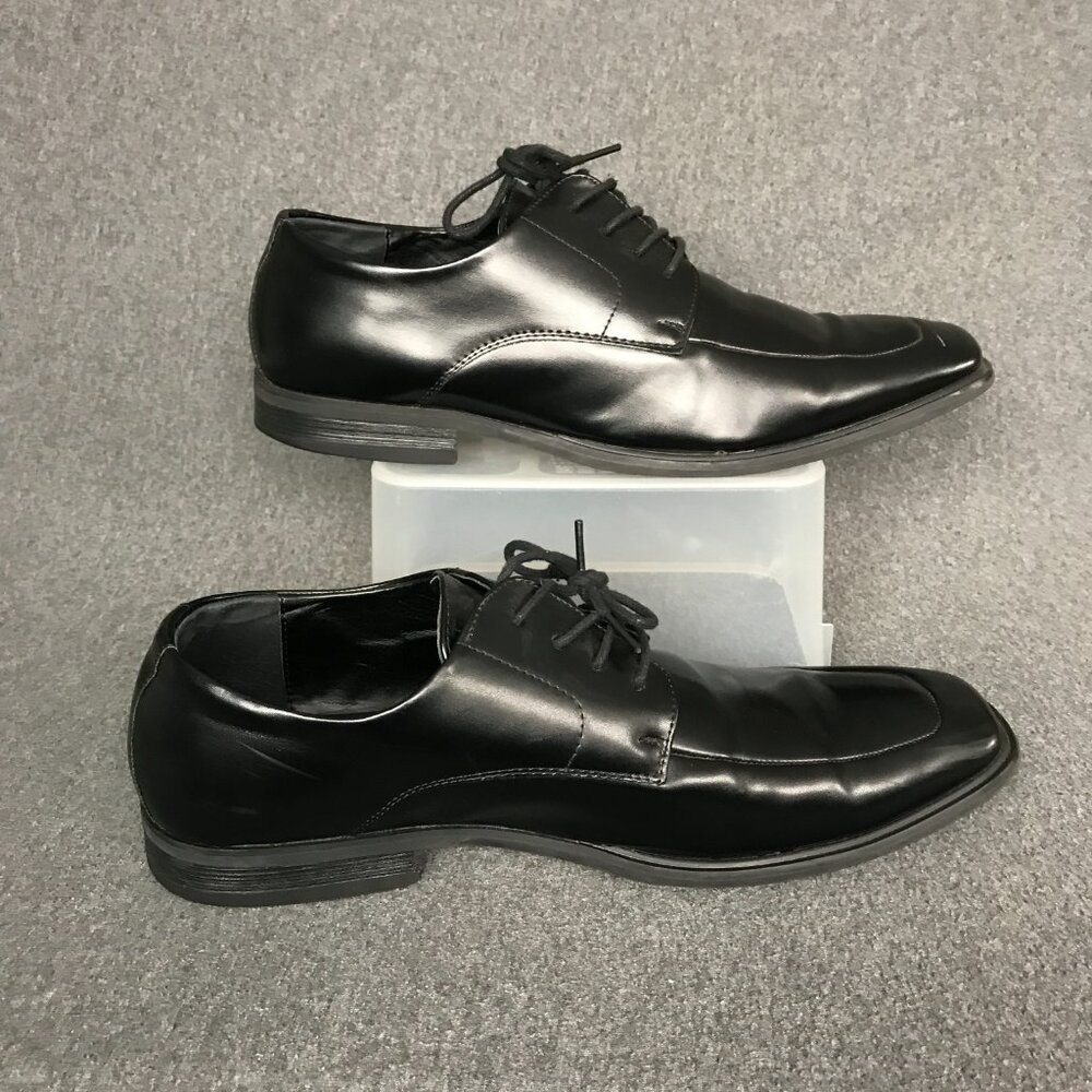 Kenneth Cole Reaction Black Lace Up Moc Toe Settle Oxfords Dress Shoes Mens 11 - Picture 3 of 6